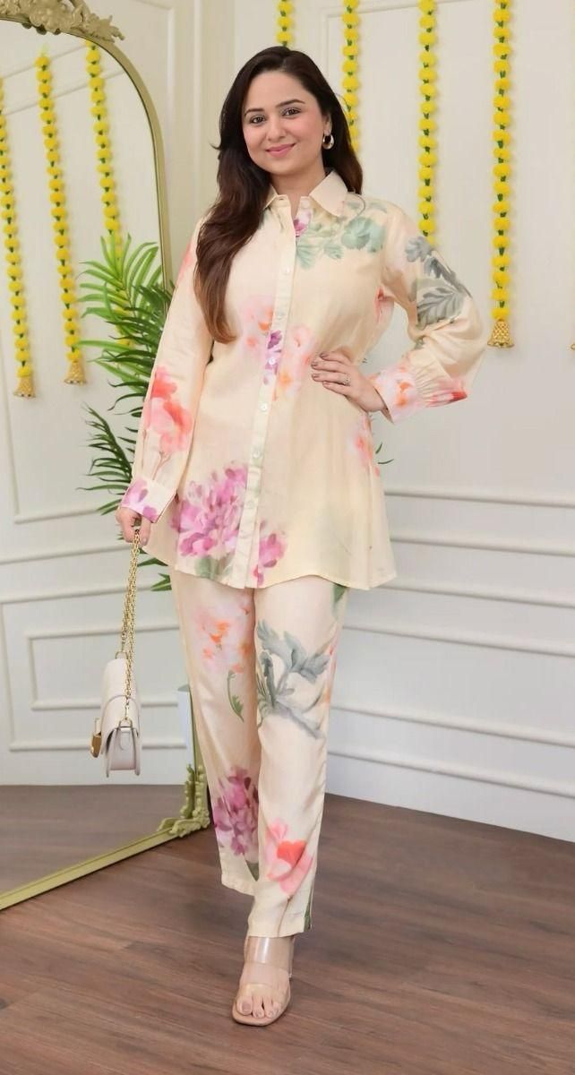 Floral Breeze Co-Ords Set Style comfort 1837